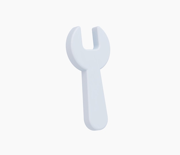 3d Realistic Wrench icon vector Illustration