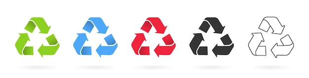 3d recycle and recycling icon. Refresh rotate rotation arrow reload renewal recovery symbol sign