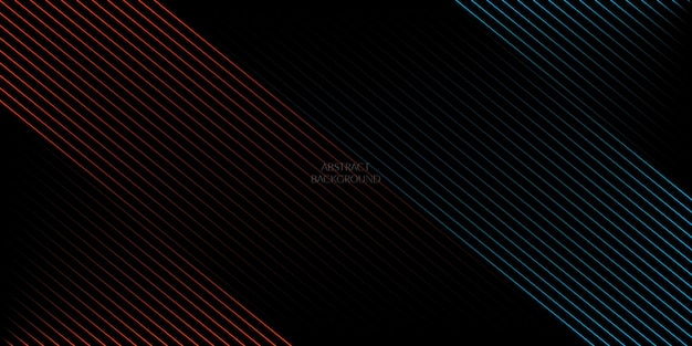 3D red blue techno abstract background overlap layer on dark space with glowing lines decoration