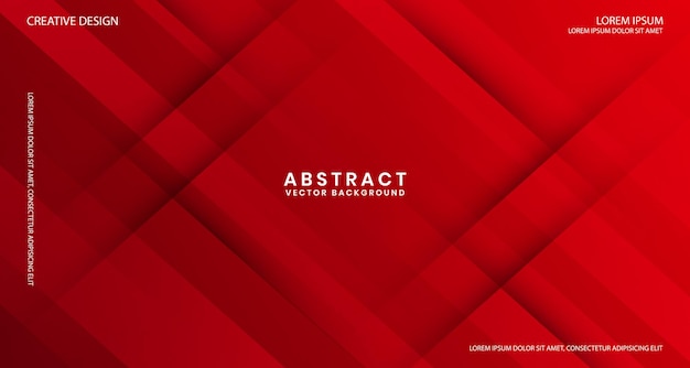 3D red techno abstract background overlap layer on dark space with cut out effect decoration