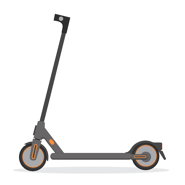 Vector 3d render of a scooter electric scooter ground transport vector illustration