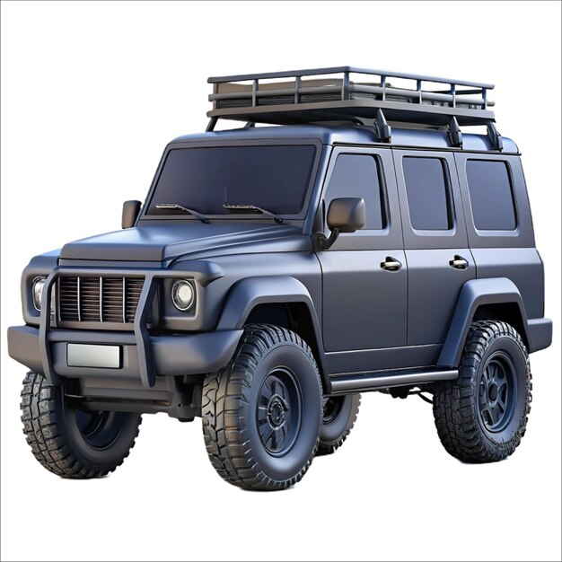 3d rendering plastic jeep wrangler