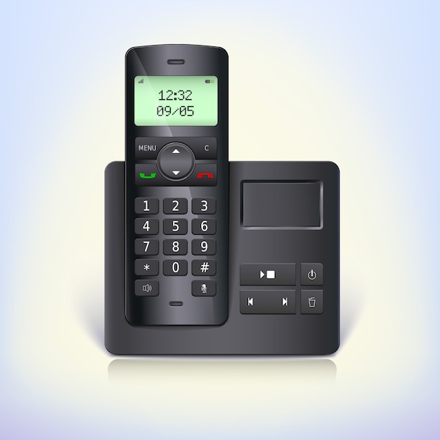 3D rendering of a wireless telephone