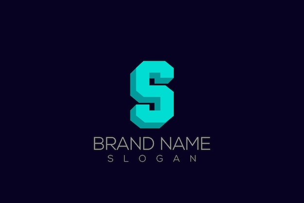 3D S Logo Vector - Letter S 3D Logo Design