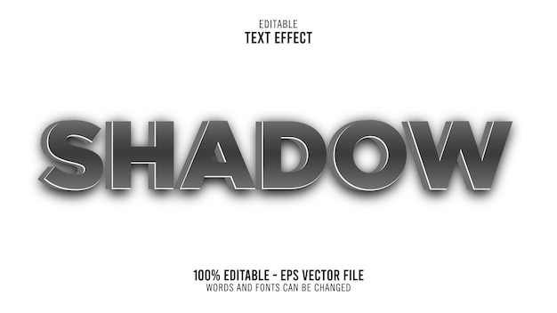 3D Shadow Text Effect Style