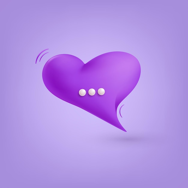 3d speech bubble Render vector icon Chat message