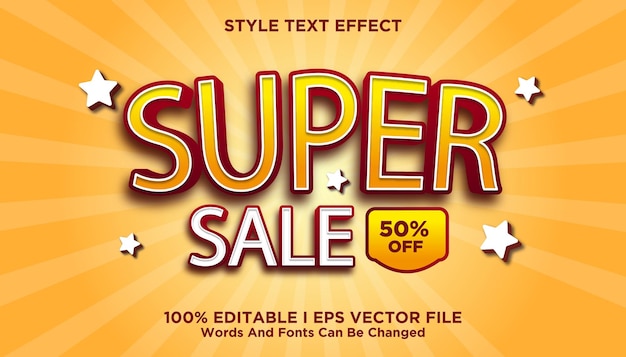 3D super Sale Text Effect