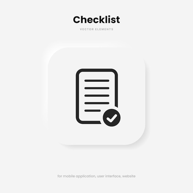 3d tasks clipboard icon. Task done sign. Approved document icon. Checklist icon. Check Mark sign