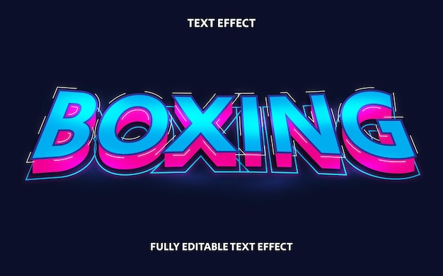 3D TEXT EFFECT BOXING