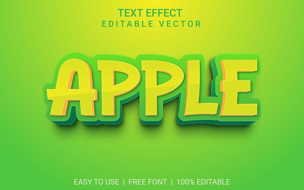 3d Text Effect EPS Vector File