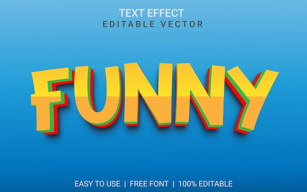 3D Text Effect Funny