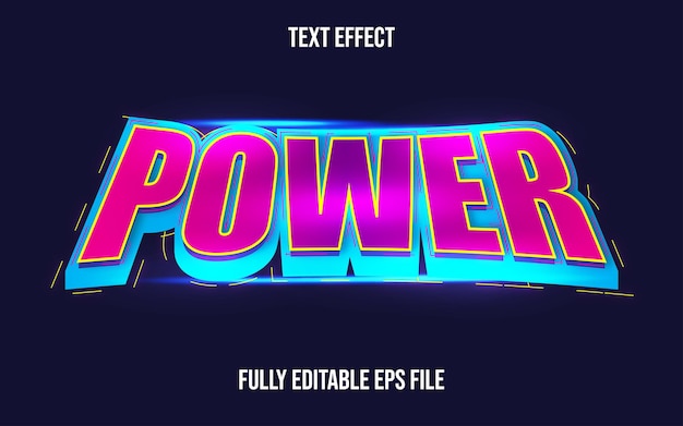 3D TEXT EFFECT POWER