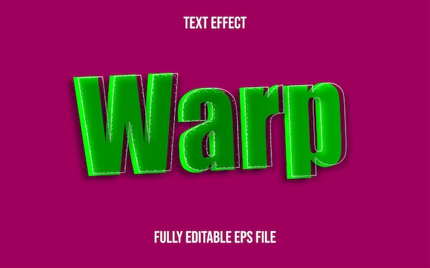 3d Text Effect Warp