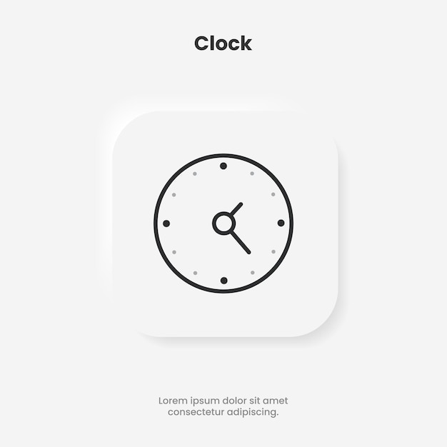 3d time and clock icon for date, time, era, duration, period, span, hour, minute, watch, time keeper