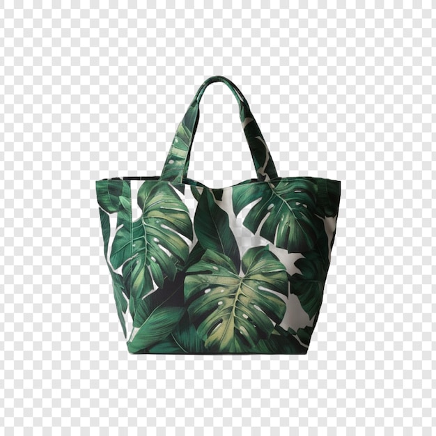 Vector 3d tote bag mock up on transparent background