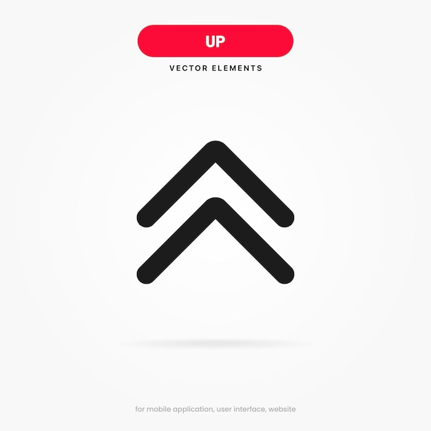 3d upload button icon. uploading icon. up arrow bottom side symbol. click here button for ui ux