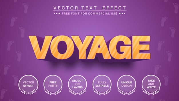 3D Voyage text effect