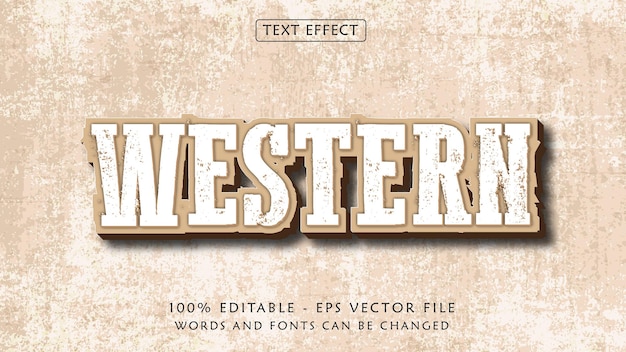 3D Western Text Effect