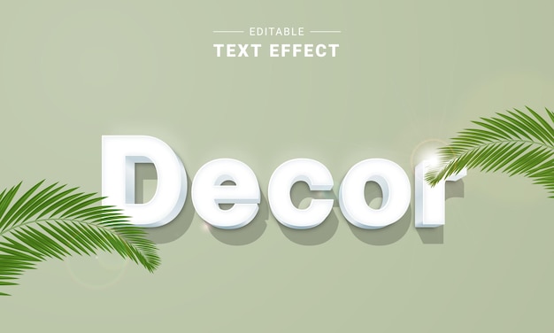 3D White Text Effect