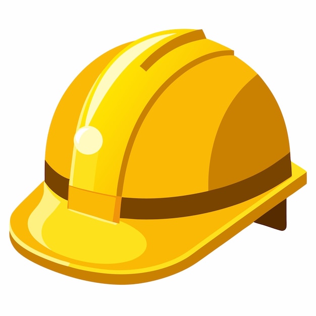 Vector 3d yellow construction helmets vector set for safety icon illustration