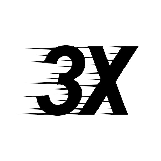 3x sign icon