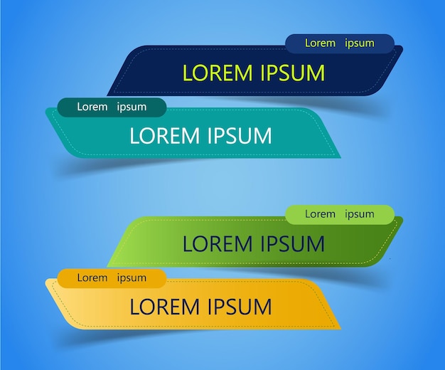 4 Infographic Lower Shapes