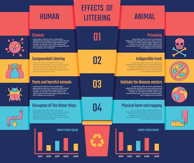 4 options of environment infographic for presentation.