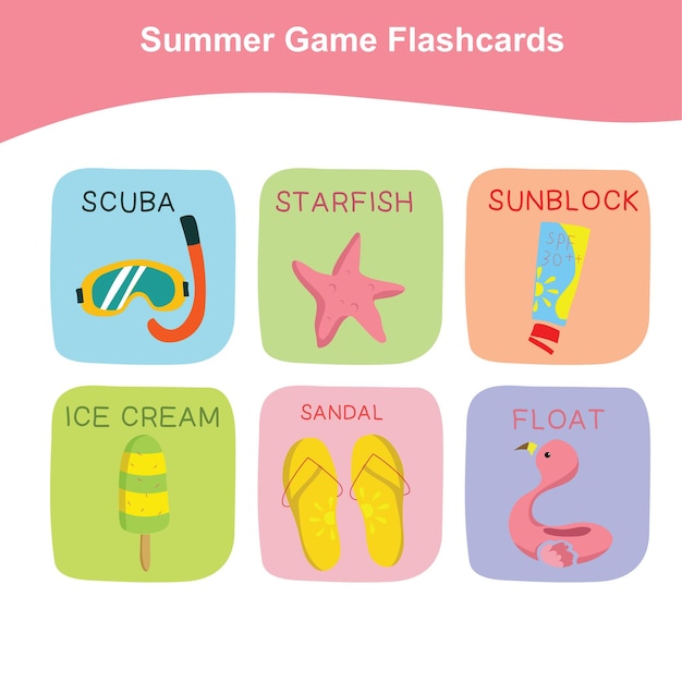 40 Summer Game Flashcards