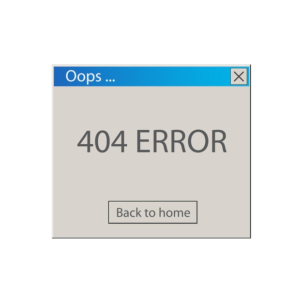 404 error .Computer error.