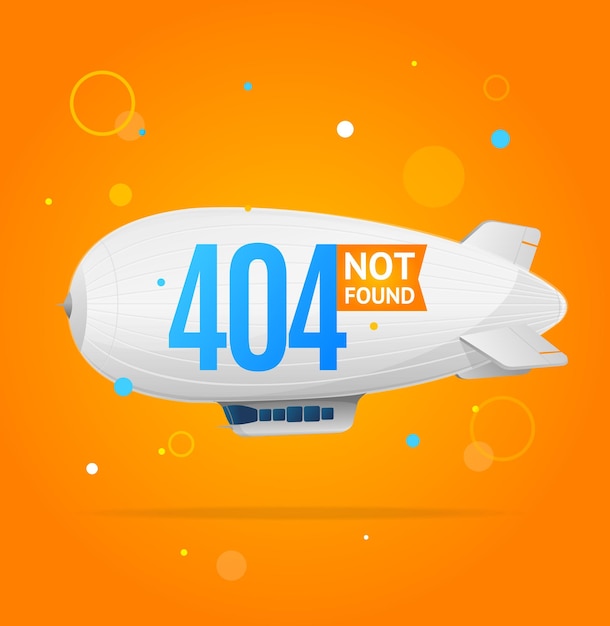 404 Not Found Concept Vector