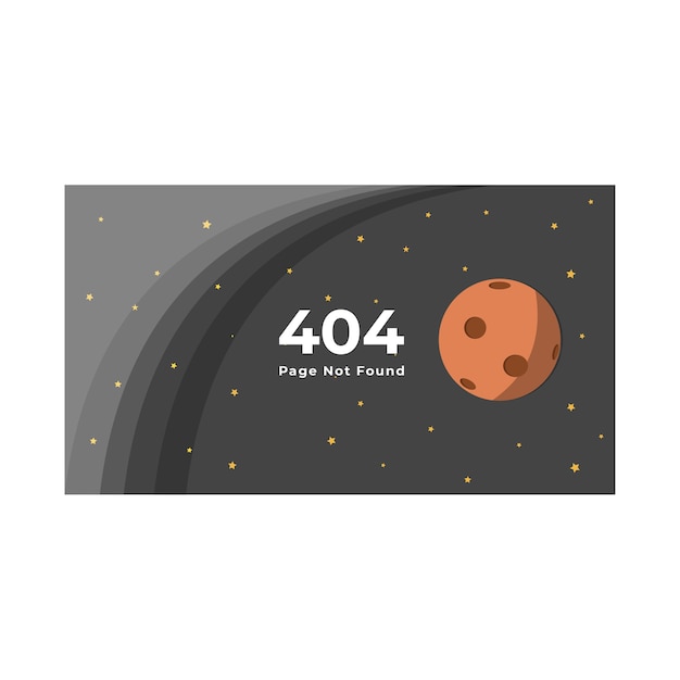 404 page not found template space theme