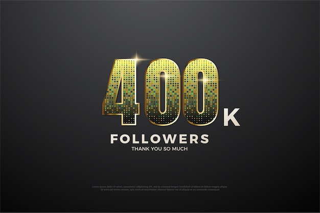 40k followers with glitter numbers