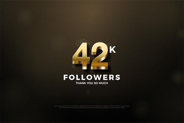 42k followers with realistic 3d numbers.