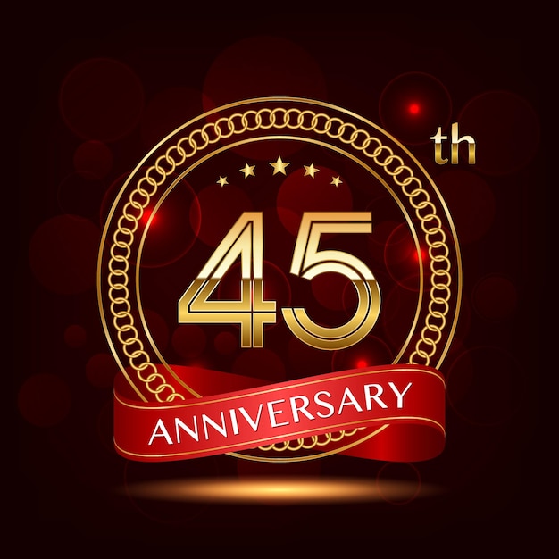 45th Anniversary logo design