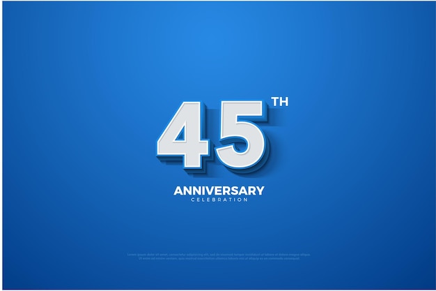 45th anniversary with 3D numbers that appear.