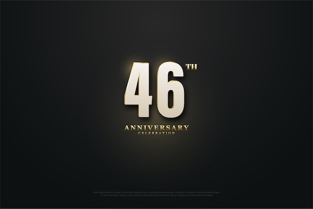 46th Anniversary Celebration with luminous numbers