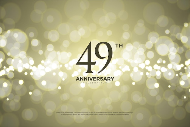 49th anniversary with shiny and luxurious bubbles