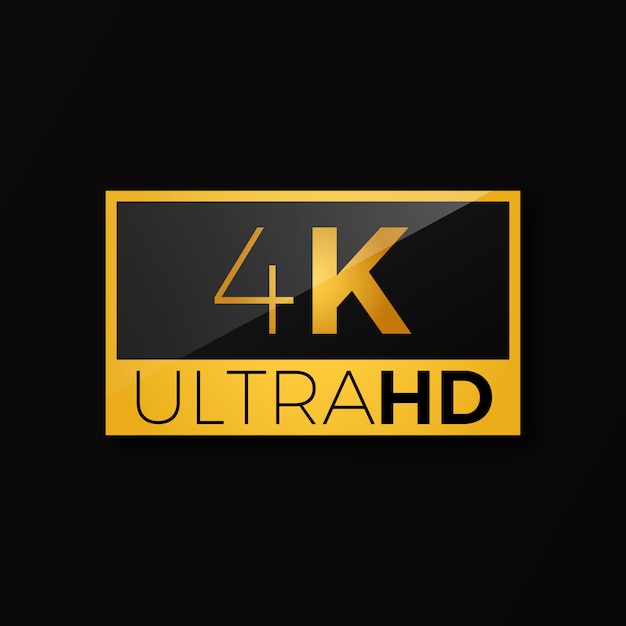 Vector 4k ultra hd icon