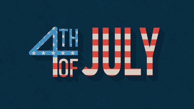 4th of July background Independence day Vector illustration