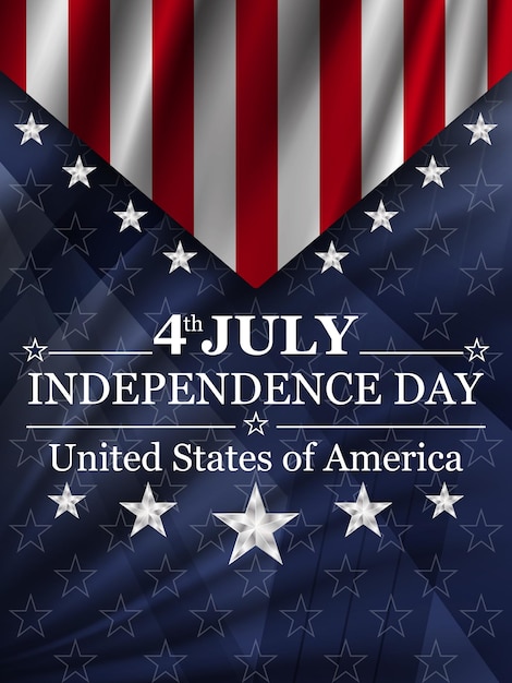 4th of July Independence Day background National holiday of the USA