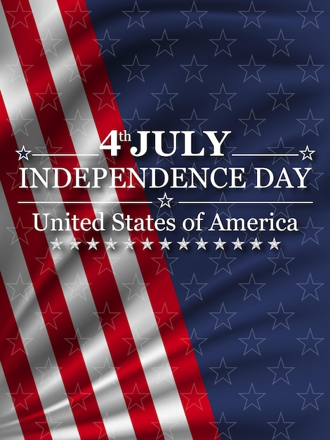 4th of July Independence Day background National holiday of the USA