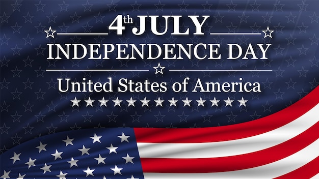 4th of July Independence Day background National holiday of the USA