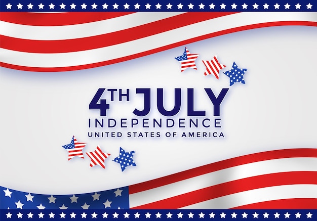 4th of july independence day illustration