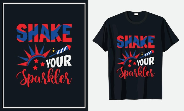 4th of July independence day tshirt design Premium Vector