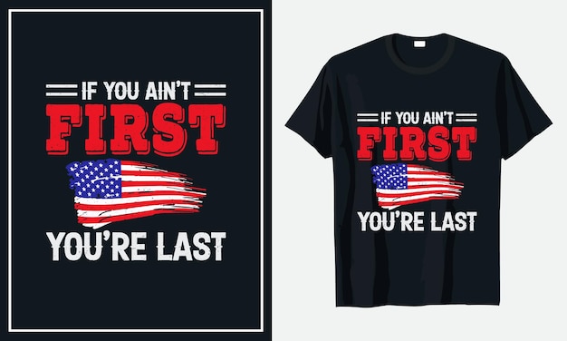 4th of July independence day tshirt design premium vector