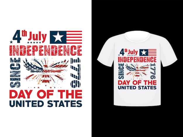 4th July Independence day of the United States T shirt design typography merchandise design