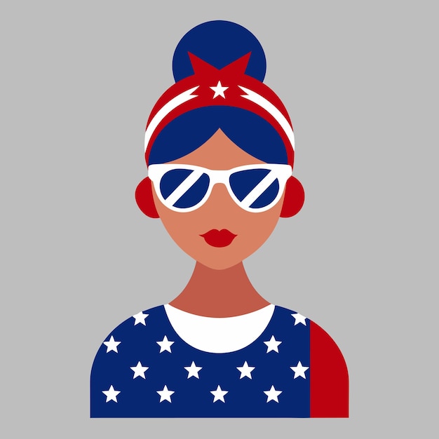 Vector 4th of july sublimation vector illustration