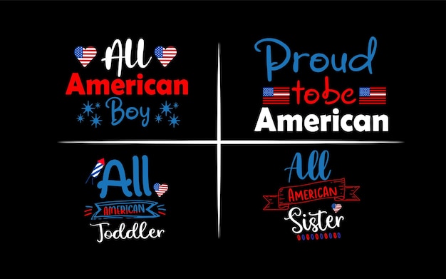 4th July SVG T shirt Design Bundle Vol 2