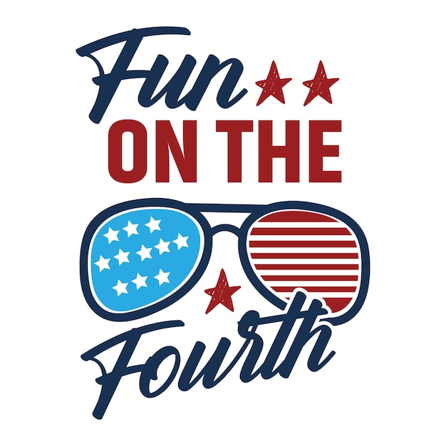 4th of July typography