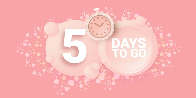 5 days to go banner design template